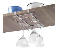 Metaltex Glass Holder, Silver, 21 x 28 x 7 cm