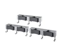 Metaltex Hang-up Lot de 3 porte-balais avec 3 crochets