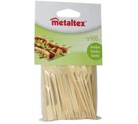 METALTEX Lot de 100 Pics cocktail en bois - 9 cm