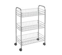 Metaltex Lugano 34010339 Chariot multi-usages 3 tages Revtement Polytherm, 41 x 23 x 63 cm