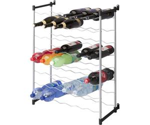 Metaltex Merlot Bottle Rack For 48 Bottles 59X26X85 Cm Silver/Black