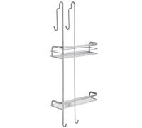 Metaltex Origin LUXY Étagère de douche à suspendre avec protection en silicone Argenté
