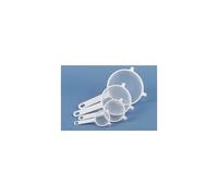 Metaltex Passoire en plastique - Maille fine - Diam. 10 cm - Blanche - Avec manche