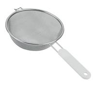 METALTEX Passoire tamis à manche - D : 10 cm - inox et plastique - blanc