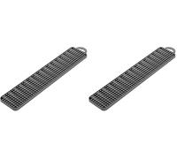 Metaltex Plastique - Égouttoir 2 en 1 Gravity Slim, Gris, 40 x 8 cm (Lot de 2)