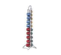 METALTEX Polytherm Coated Capsulo 20" Nespresso Coffee Capsule Holder, Silver, 8 x 9 x 38 cm