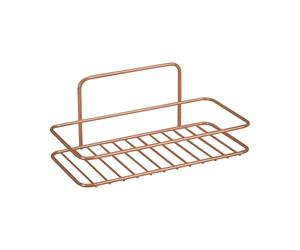 Metaltex Reflex Copper-Étagère murale, 1 sol, gris métallisé , 26 x 11 x 13 cm