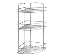 Metaltex Serie Onda - mensola angolare Con 3 ripiani per bagno.