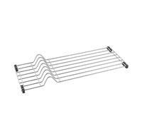 Metaltex Sink Drainer, Plasticized Iron Wire, Metallized Grey, 20x54x4