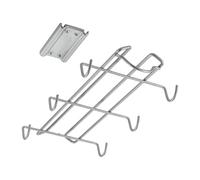 Metaltex Sliding Cup Holder, Metallic Grey, 14x28x5cm