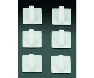 Metaltex - sorepro crochet adh(6)carre 30 *291000 Blanc G