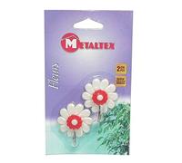 Metaltex Store Fleur – 2 crochets adhésifs
