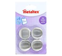 Metaltex Store 4 Magnets adh. Ronds INOX brossé