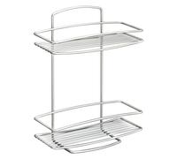 Metaltex Support de douche à 2 niveaux Onda Argenté