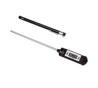 Metaltex – Thermomètre de cuisson à sonde électronique avec protection – Noir/Argent – Inox