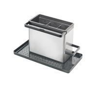 Metaltex TidyTex Organiseur d'évier en Acier Inoxydable 24 x 13 x 14 cm