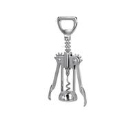 METALTEX Tire Bouchon à Levier - Ouvre-Bouteille Vin avec 2 Leviers - Acier et Alliage Zinc Chromé - Facile à Utiliser - Robuste et Durable