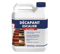 Metaltop - Decapant Escalier - 5 L - Formule gel de haute performance pour éliminer vernis, peinture et lasure.
