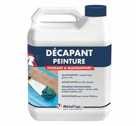 Metaltop - Decapant Peinture - 20 L - Enlève peinture, vernis et lasure sur toutes surfaces bois, métal, plastique, etc