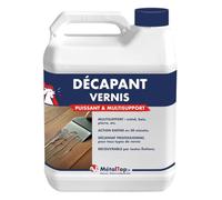 Metaltop - Decapant Vernis - 1 L - Enlève vernis sur bois, métal, carrelage, ciment, plastique, etc