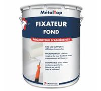 Metaltop - Fixateur Fond - Blanc - 15 L - Primaire d'accrochage intérieur pour supports poreux, plâtre et béton.
