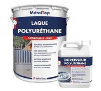 Metaltop - Laque Polyurethane Mat - Gris ardoise - RAL 7015-5 L - Laque de finition mate à 2 composants pour métal extérieur