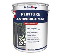Metaltop - Peinture Antirouille Mat - Vert blanc - RAL 6019-1 L - Protection durable pour métal avec finition résistante.