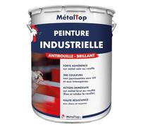 Metaltop - Peinture Industrielle - Vert mai - RAL 6017-1 L - Protection performante pour structures métalliques, engins agricoles, BTP.