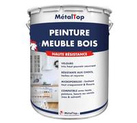 Metaltop - Peinture Meuble Bois - Orange pastel - RAL 2003-1 L - Protège le bois contre les agressions quotidiennes