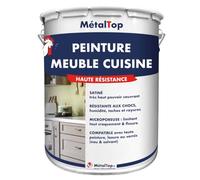 Metaltop - Peinture Meuble Cuisine - Vert blanc - RAL 6019-1 L - Résistance optimale à la chaleur, aux taches de graisse et à l'humidité.