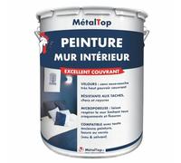 Metaltop - Peinture Mur Interieur - Brun chocolat - RAL 8017-1 L - Lessivable, finition pro, application facile sur tous murs.