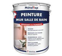 Metaltop - Peinture Mur Salle De Bain - Vert blanc - RAL 6019-1 L - Conçue contre l'humidité et les éclaboussures, avec une touche de style.