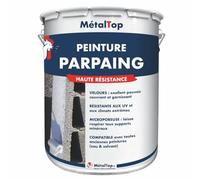 Metaltop - Peinture Parpaing - Bleu pigeon - RAL 5014-15 L - Intérieur et extérieur, application facile, haute adhérence, finition lavable