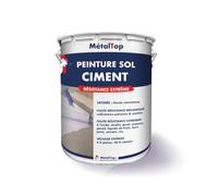 Metaltop - Peinture Sol Ciment - Vert feuillage - RAL 6002-5 L - Renforce et protège durablement les sols en béton et ciment