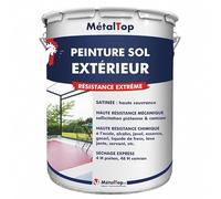 Metaltop - Peinture Sol Exterieur - Vert jaune - RAL 6018-5 L - Pour béton et ciment, assure protection et esthétique, résiste uv et intempéries