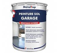 Metaltop - Peinture Sol Garage - Bleu pigeon - RAL 5014-15 L - Résistance aux taches, huiles et passages répétés