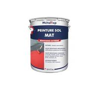 Metaltop - Peinture Sol Mat - Beige - RAL 1001-5 L - Finition mate pour béton de garage, atelier ou entrepôt