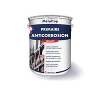 Metaltop - Primaire Anticorrosion - Gris anthracite - RAL 7016-5 L - Sous-couche antirouille haute performance pour métal.