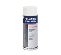 Metaltop - Primaire Epoxy Metal - Blanc pur - RAL 9010 - Bombe 400 ml - Sous-couche antirouille à forte adhérence pour métaux courants