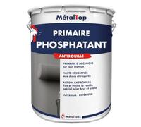 Metaltop - Primaire Phosphatant - Gris fenêtre - RAL 7040-1 L - Sous-couche d'accroche pour aluminium, acier galvanisé et métaux ferreux courants