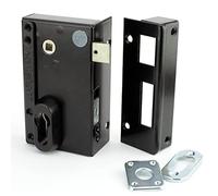 METALUX ND10 9872 Fouillot Gauche - Serrure de porte Universelle Entraxe Modulable 60 ou 70 mm Coffre 75x130 mm