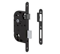 Metalux serrure pour porte bois certifiées NF - Encastrée Réversible Coffre hauteur 145 Entraxe 70 Porte de bureau porte d'entrée bureau chambre (Cylindre Euro Axe 40)