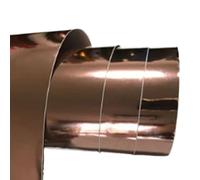 Metaximious Film adhésif vinyle extensible rose doré, argenté chromé, effet miroir, en rouleau, for voiture. Éclat(50cm x 152cm)