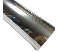 Metaximious Rouleau de vinyle adhésif extensible effet miroir argenté chromé for voiture, disponible en 10 cm, 20 cm ou 30 cm x 152 cm, idéal for le bricolage. Éclat(30cm x 300cm)