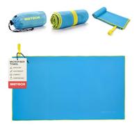 meteor Serviette Microfibre de Aussi comme Serviette de Bain Sport ou Plage de Voyage Séchage Rapide ultraléger Peu encombrant Enfants Hommes Femmes