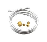 Meter Star Tuyau en aluminium de 6 mm avec raccords de compression olive M10 x 1 femelle et mâle Longueur 1 mètre/39 pouces Pièces de chauffe-eau à gaz