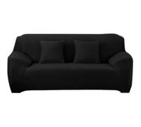 METISBOX Housse de Canapé 3 Places avec Accoudoir Extensible - Pour clic-clac - Noir