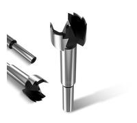 METOTY Foret Forstner de 20 mm pour bois, avec tige ronde de 8 mm, avec pointe de centrage pour un perçage précis et sans fissures et une évacuation rapide des copeaux, idéal pour le bois, les
