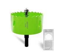 METOTY Scie cloche bi-métal de 75 mm, scies cloches universelles HSS M42, avec adaptateur à tige triangulaire et foret de centrage, un sac anti-poussière gratuit pour aluminium, métaux, plastiques