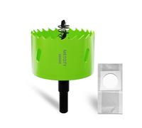 METOTY Trépan bi-métal de 68 mm, Scies trépan universelles HSS M42, avec adaptateur à tige triangulaire et foret de centrage, Un sac anti-poussière gratuit pour aluminium, métaux, plastiques